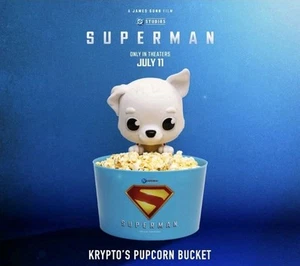 Cineworld Cinemas 2025 Superman Krypto Popcorn Bucket PRESALE BUBBLE WRAPPED! - Imagen 1 de 4