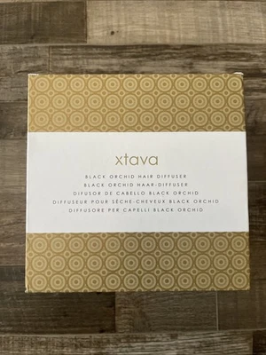 Difusor de cabello natural rizado orquídea negra xtava caja abierta suministros de belleza cosmetólogo Foto 1 de 4