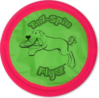 Игрушка для собак Booda Tail-Spin Flyer 12 дюймов большая - мягкий резиновый летающий диск - Изображение 1 из 3