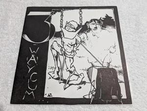 3-WAY CUM The Last Cumshow? 7" Elderberry Records sweden crust Hiatus Doom - Picture 1 of 3