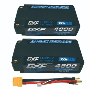 2x DXF 4800mAh 2S 7.6V 140C HardCase HV Shorty 1/8 Buggy  ULCG 5MM Lipo xt60 - Picture 1 of 6