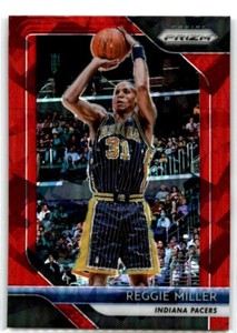 Reggie Miller 2018-19 Panini Prizm #55 RED CRACKED ICE PRIZM Indiana Pacers HOF