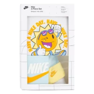 BNWB NIKE VERANO DE SWOOSH BEBÉ (6-12M) CONJUNTO DE CAJA BODY 3 PIEZAS - Imagen 1 de 9