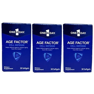 One a Day Age Factor Cell Defense Dietary Supplement -30 Softgels- LOT OF 3 - Picture 1 of 2