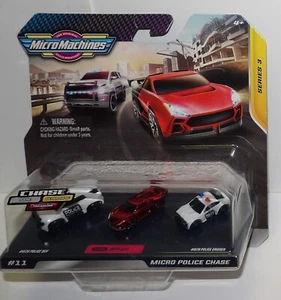 Micro Machines Starter Pack Series 3 #11 Micro Police Chase w/Treasure Bezel NEW - Picture 1 of 6