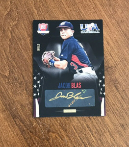Jacob Blas 2014 USA Baseball Box Set Gold Ink Auto #48 15 U Team Arizona /49