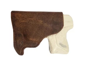 Pocket Holster for Ruger LCP2 380 Brown Leather - Picture 1 of 2