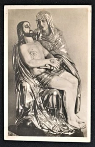 Maria hält gekreuzigten Jesus Piata Vintage Postkarte PC 1959 Ungarn1340 - Bild 1 von 1