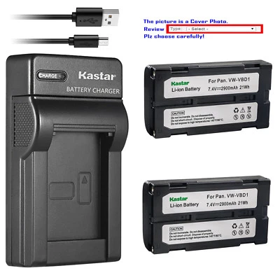 Kastar Battery Slim USB Charger for RCA PRO V730 PRO V741 PRO V742 BDC-46 BDC58 Foto 1 de 4