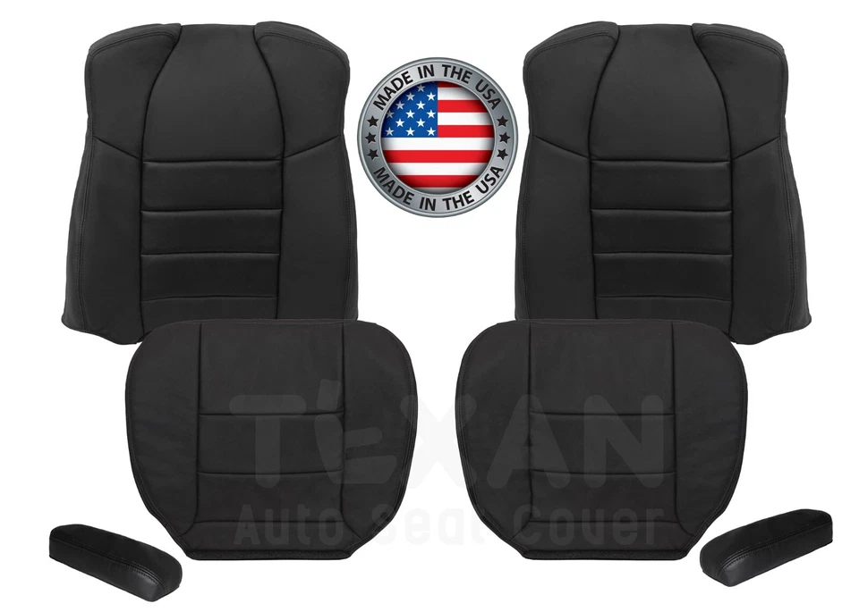 For 2005, 2006 Ford F250, F350 Lariat Extended Cab XLT Vinyl Seat Cover Black - Imagem 1 de 4