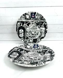 Royal Wessex Halloween Eyeballs Potions Apothecary Salad Plates Set Of 2 NEW - Picture 1 of 4