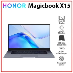 Honor MagicBook X 15 8GB RAM 256GB SSD Intel Core i3-1115G4 Windows Laptop PC - Picture 1 of 10