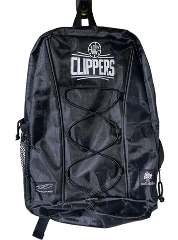 Los Angeles LA Clippers Kawhi Leonard Backpack Day Bag - Black Pre Owned Cover