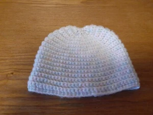 Handmade Crochet Baby Hat Newborn 0-3 Months Lullaby Color Red Heart Cap Beanie - Bild 1 von 3