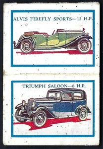 THOMSON - MOTOR CARS - 1 UNCUT DOUBLE (SEE SCANS) - Picture 1 of 2