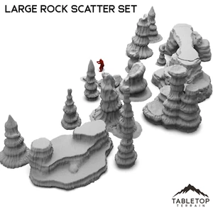 Large Rock Scatter Set - Compatible with Star Wars Legion Shatterpoint - Picture 1 of 8