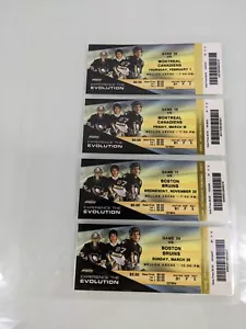 Hoja de cuatro boletos laminados del año novato Sidney Crosby 2006-7 - Imagen 1 de 6