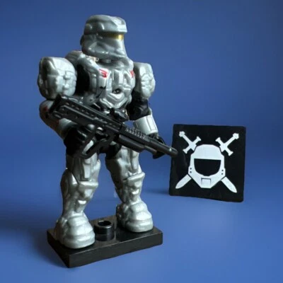 2013 Halo Mega Bloks Construx Spartan Scout 97129 Pelican Gunship Silver Gray - Image 1 of 4