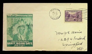 Cubierta postal aniversario Chief Walking Buffalo Banff Indian Days 1900-1949 - Imagen 1 de 1