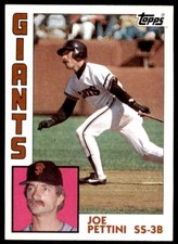 1984 Topps Cards Joe Pettini San Francisco Giants #449