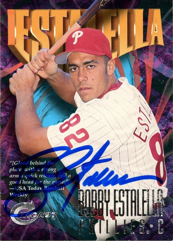 1997 Circa BOBBY ESTALELLA Signed Card autograph AUTO PHILLIES RC - Image 1 of 1