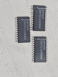 (3) DM74LS154WM X SOP24 IC DECODER-DEMUX 4-16LINE 24-SOP DM 74LS154 WM - Picture 1 of 1