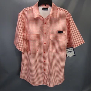 Joe Marlin Relaxed Fit Gingham kariertes Angelhemd Herren Größe M neu mit Etikett Medium belüftet - Bild 1 von 8