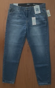 $78 Curve Appeal Concealed Comfort Size 14 High Rise Stretch Skinny Paris Jeans - Picture 1 of 4