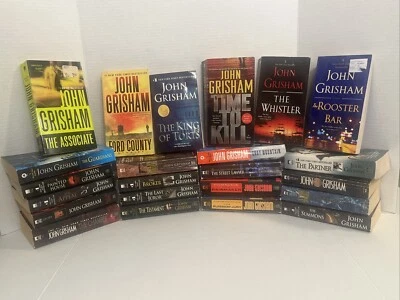 John Grisham Mystery Thriller legal ALL Paperback PB Lot Of 10 Books Random Mix - Image 1 of 3