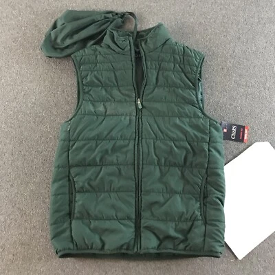 Chaps Packable Vest Mens Small Green READ Stuff Sack Puffer Lightweight #6038 - Image 1 of 4
