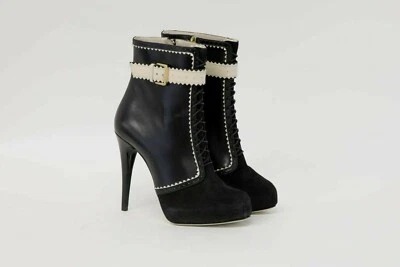 Botines Jason Wu de cuero multitexturado para mujer talla 36,5/6,5 EE. UU. NUEVOS SIN CAJA $1130 Foto 1 de 4