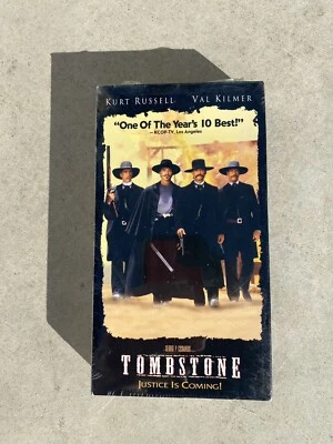 Tombstone VHS SEALED Hollywood Pictures Kurt Russell Val Kilmer - Image 1 of 2