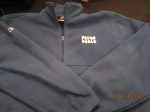 Indianapolis Colts 1/4 Zip Sweatshirt - Blue - Large - Reebok - Picture 1 of 3
