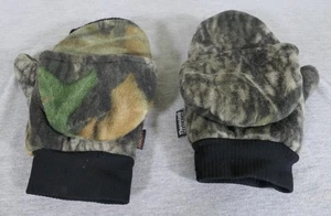 Men's Camo Thinsulate 40g HeatMax Pull Over Mitten Gloves Size M w Warmer Pocket - Picture 1 of 15