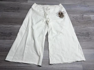 Vintage Y2K Bebe Cut Off Capri Sweatpants True Dreamer Butterfly Graphic S USA - Picture 1 of 7