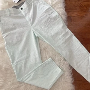 New Men's 35 X 30 Nike Seersucker Chino Golf Standard Fit Pants UPF 40+ NWT - Picture 1 of 10