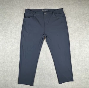 Vuori Meta Pants Mens Short 38 x 26 Blue Ocean 5 Pocket Flat Front Athleisure - Picture 1 of 11