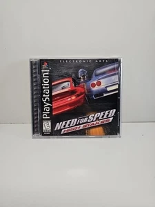 PS1 Need for Speed High Stakes PlayStation 1 Etiqueta Negra Completa con Manual - Imagen 1 de 6