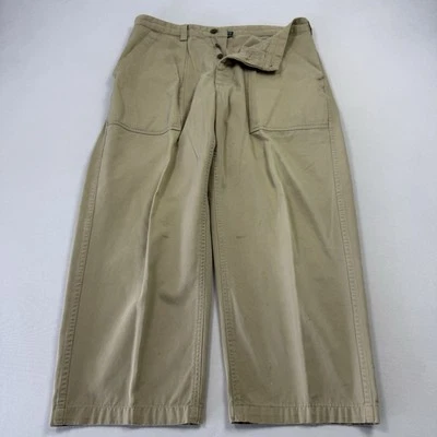 Ralph Lauren Polo Deportivo Para Hombre Pantalones Militares Pantalones Botón-Vuela Caqui 33x24 Foto 1 de 4
