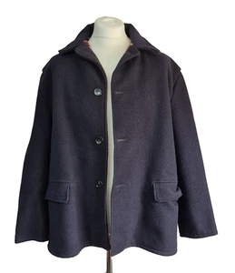 Wollmantel Herren Vintage 44" Navy - Bild 1 von 6