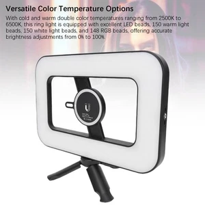 Smartphone Video Rig with Light 2500-6500k RGB 0-359° Wide Range Color Rig VA - Zdjęcie 1 z 12