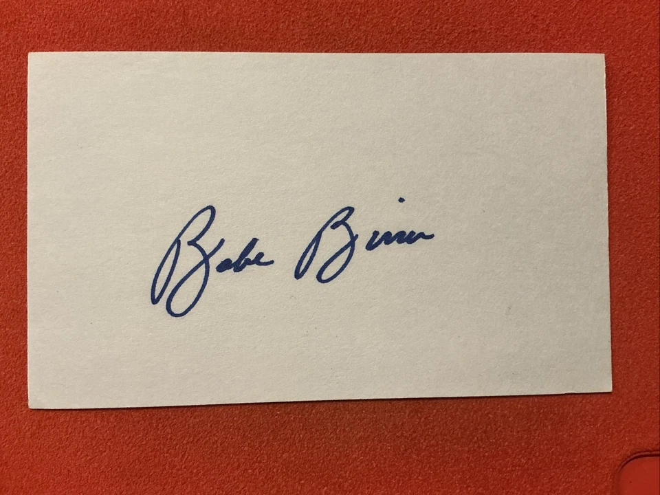 Babe Birrer🔥🔥MLB 1955 Detroit Tigers🔥🔥AUTOGRAPH 🔥🔥 - Image 1 of 1