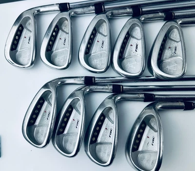 Hierros Taylormade RAC OS usados / 3-PW + SW / Flexión regular Taylormade 95 ejes - Imagen 1 de 4