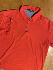 Nike Tiger Woods Platinum FitDry Polo Uomo L Rosso Performance Golf Shirt Thailandia - Foto 1 di 9