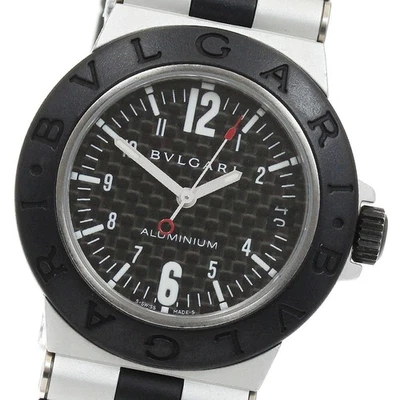 Reloj de cuarzo para niño BVLGARI aluminio AL32TA fecha esfera negra carbono_921141 Foto 1 de 4