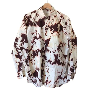 DRIES VAN NOTEN Herren Clasen Multi Braun Button Down Hemd EUR 50 US 40 Medium - Bild 1 von 5