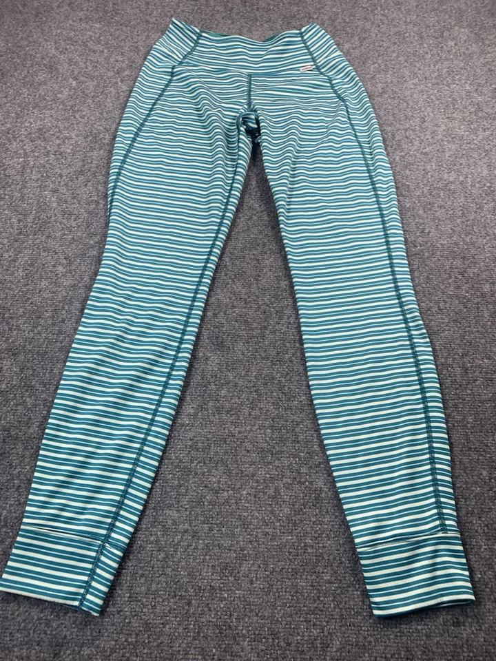 Leggings Patagonia Feminina Pequena Listrada Baselayer Leve Verde Capilene - Imagem 1 de 4