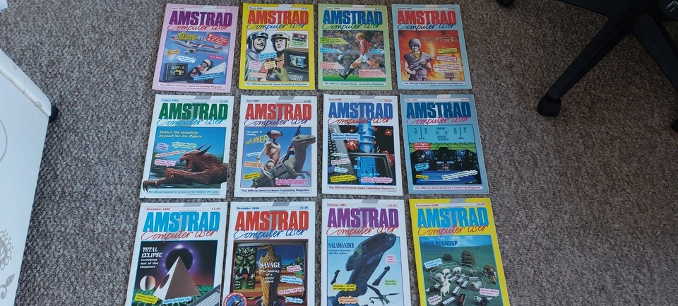 1988 AMSTRAD CPC464 REVISTAS DE USUÁRIO, ANO INTEIRO - Imagem 1 de 4