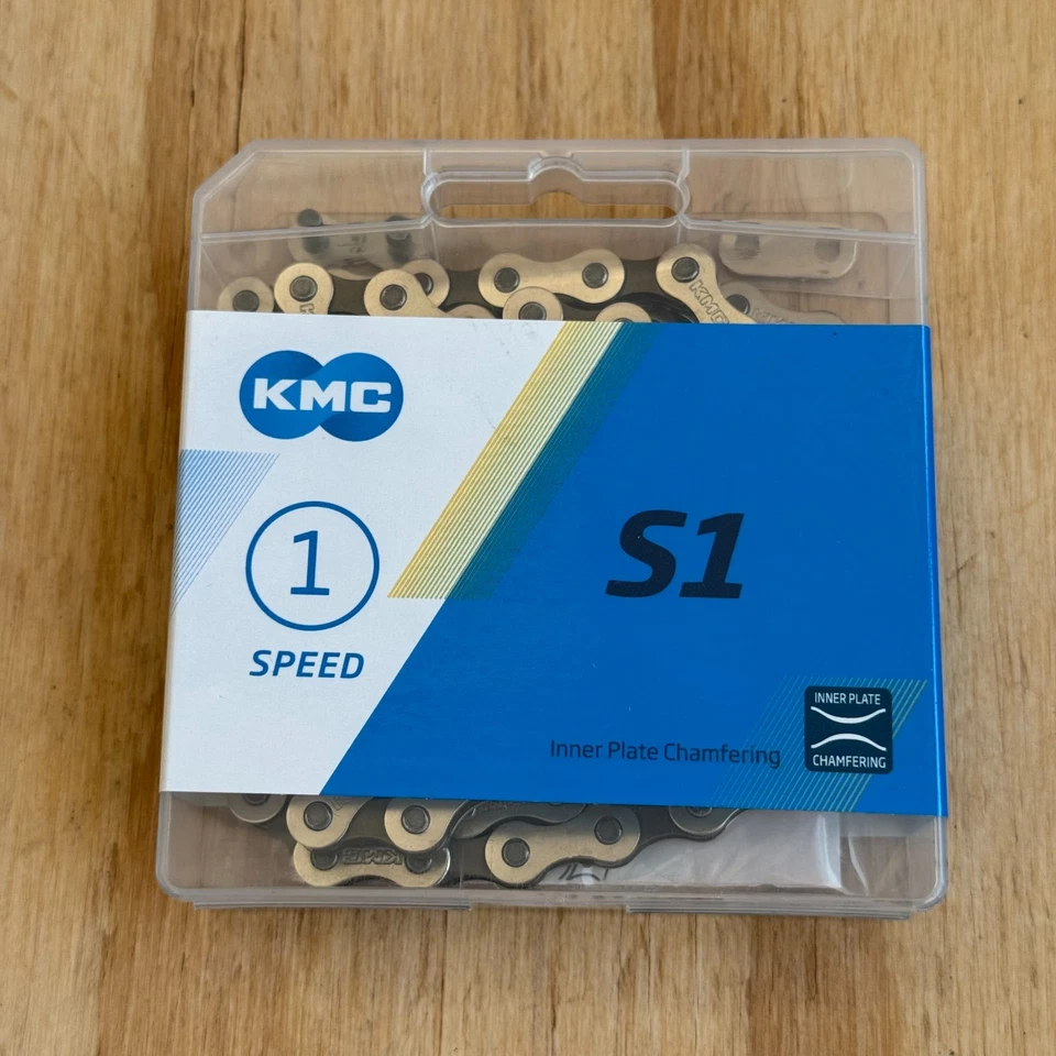 KMC S1 Chain Speed 1 1/8'' Links 112 Grey One Size Silver