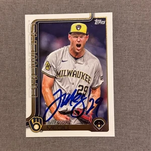 TREVOR MEGILL Signed Autographed 2025 Topps Series 1 One Card MIL Brewers #28 - Picture 1 of 1